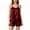 Wine Red, variant on Liuchenyi Pajama Set Under $5 Womens Silk Pajamas Set Summer Satin Shorts Sleeveless Tank Top Elastic Shorts Loungewear Silk Pajamas for Women Black S