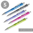 thumbnail image 2 of Multi Color Motivational Gel Pen Set / 5 Black Ink Gel Glide Pens / Encouraging Colorful Office Supplies / Teacher Thank You Appreciation Present, 2 of 6