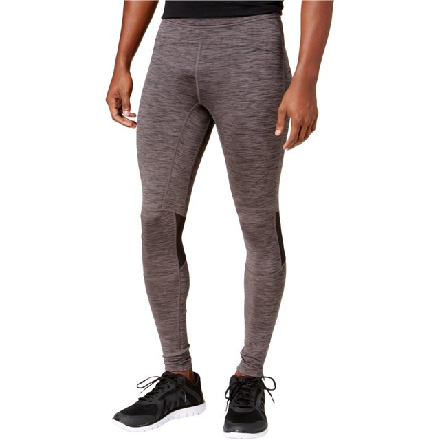 Ideology Pantalon de Compression Athlétique pour Hommes, Gris, Moyen