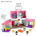 thumbnail image 6 of Fisher-Price Little People Big Helpers Interactive Home Playset with Tessa and Chris, Pink, 6 of 9