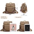 thumbnail image 3 of YOMYM Women's Fashion Backpack Purse Multipurpose Design Convertible Satchel Handbags Shoulder Bag School bag, 3 of 6