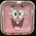 thumbnail image 2 of Prime Party SpongeBob SquarePants Square Paper Plates, Disposable Dessert Party Supplies, 8 Ct, 7 inch, 2 of 3