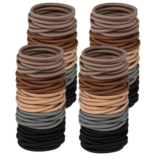 Olurrisa 50 PCS Elastic Hair Ties For Women: Hair Elastics Rubber Bands No Damage for Thick & Thin Hair, Ponytail Holders, Elastics, Soft Pony Tails Bands for Women, Multi-color