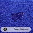 thumbnail image 4 of Alfombra de baño SHACOS, 40 x 60 cm, antideslizante, lavable, color azul real, 4 of 9