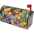 thumbnail image 2 of Colorful Flowers and Butterflies Magnetic Mailbox Covers, Mail Wraps Garden Yard Home Decor for Outdoor Standard Size 21x18 in, 2 of 6