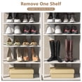 thumbnail image 6 of Patiojoy 7-Tier Double Rows Shoe Rack Vertical Wooden Shoe Storage Organizer patented White, 6 of 10