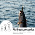 thumbnail image 2 of 10 unids de alta resistencia Pesca Swivels Barril Anillo Sólido Barril Pesca Swivels, 2 of 6