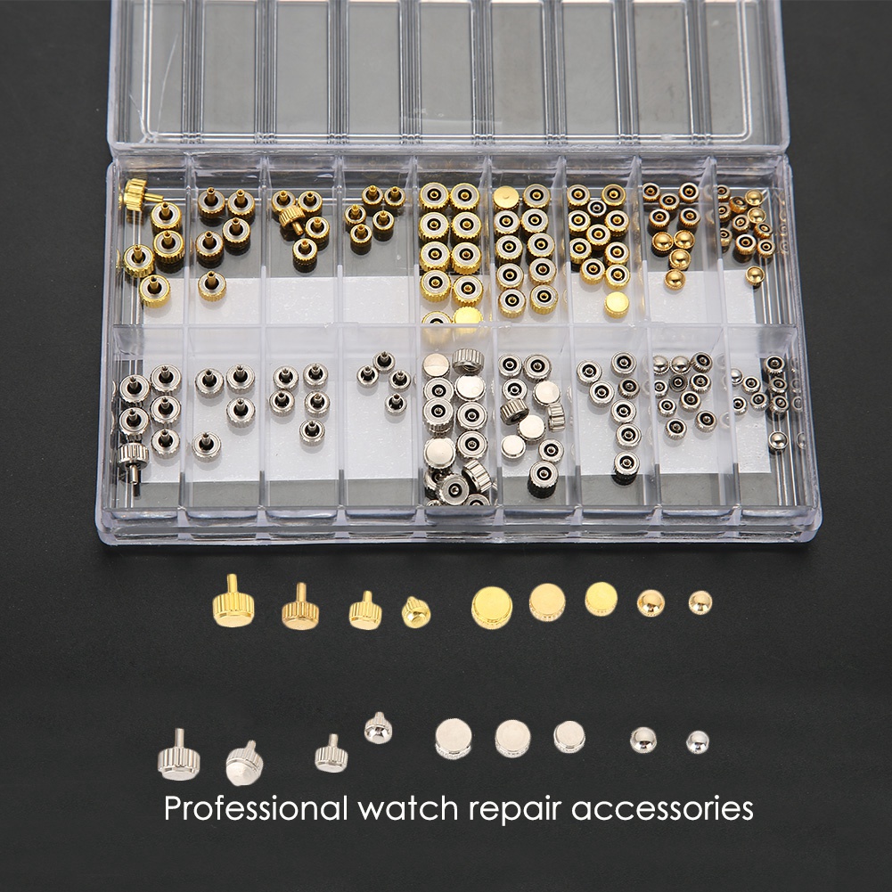 Lot De Couronnes De Montre 7mm - Pour Réparation De Montres, Horlogers, Métal - Neuf Avec étiquettes