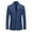 Navy, variant on Herrnalise Men's Suit One Button Suit Formal Dress Performance Suit Fitted Long Sleeved Lapel Suit Blazer Navy