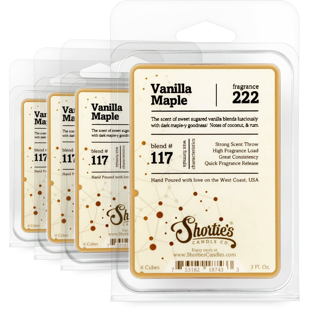 Vanilla Maple Wax Melts Bulk Pack Formula 117 4 Highly Scented Bars
