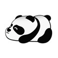 thumbnail image 2 of Alfombra de material tierra de diatomeas BLESIY Cojín de suelo panda mintiendo, 2 of 7