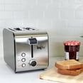thumbnail image 3 of Total Chef 2-Slice Stainless Steel Toaster with Defrost and Reheat, 3 of 9