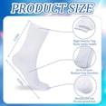 thumbnail image 2 of 4 Pairs Liner Socks Lightweight Hiking Liners Calf Sweat Absorption Warm Socks for Women Men Adult, 2 of 6