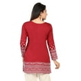 thumbnail image 2 of Maple Clothing India Tunic Tops Kurti Women's Indian Apparel (Maroon, S), 2 of 6