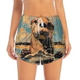 thumbnail image 2 of Goofa Playful Otter Tropical Beach Printed Women 2 in 1 Running Shorts,Quick Dry Athletic Workout Shorts,High Waisted Athletic Shorts with Liner Pockets-Small, 2 of 9