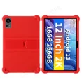 thumbnail image 1 of For Teclast T60 2023 12 inch Tablet PC Soft Silicone Shockproof Cover Case with Rear Kickstand Red For Teclast T60 12in, 1 of 6