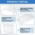 thumbnail image 3 of Uxcell 7.44 x 4.49 x 1.57 Inch Outlet Cover Box, Transparent, 3 of 7
