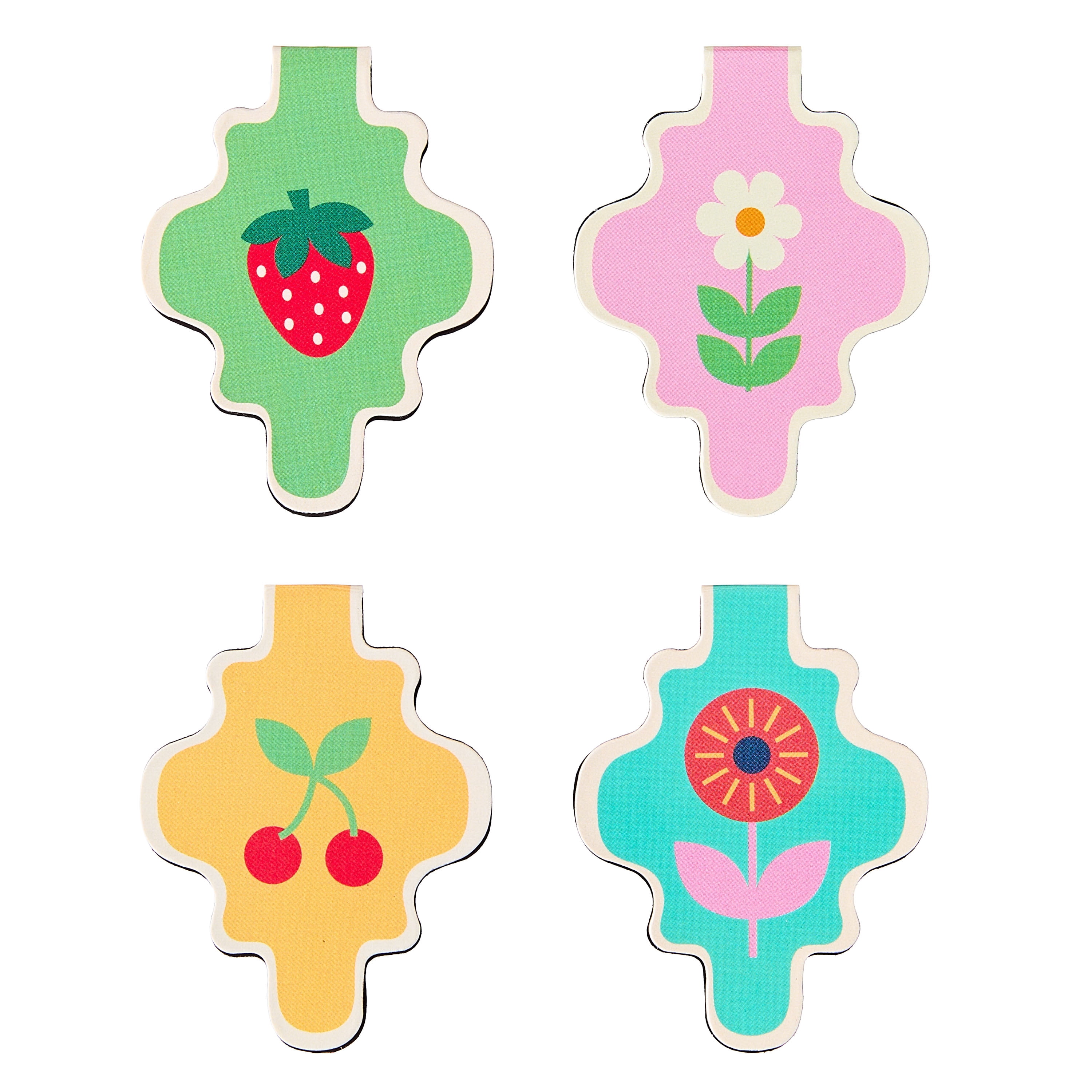 Pen+Gear Small Magnetic Bookmarks for Planners, Multicolor, 4 Count