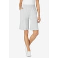 thumbnail image 2 of Woman Within Plus Size Elastic-Waist Knit Short, 2 of 6