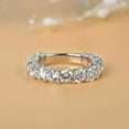 thumbnail image 3 of 1.22Ct Round Cut Lab-Created Diamond Eternity Band Ring 14K White Gold Plated Silver, 3 of 4