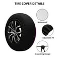 thumbnail image 2 of Rateoe Fruit Parfait Colorful Pattern Tire Cover Wheel Protectors Weatherproof Wheel Covers Universal Fit for Trailer Rv SUV Truck Camper Travel Trailers Accessories-16 inch, 2 of 6