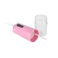 thumbnail image 5 of Irrigador bucal portátil de 240 ml, limpiador de dientes a prueba de agua con hilo dental recargable por USB de 3 modos con 1 boquilla, color rosa, 5 of 5