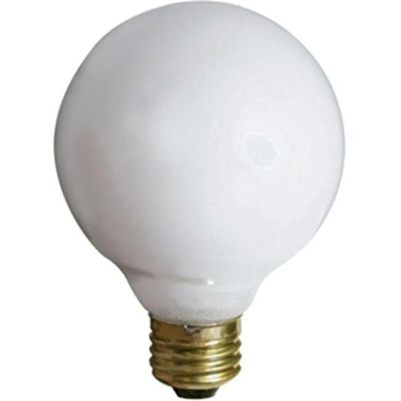 Satco Products S3440 25W Medium Base Globe Light&#44; White&#44; Pack Of 6