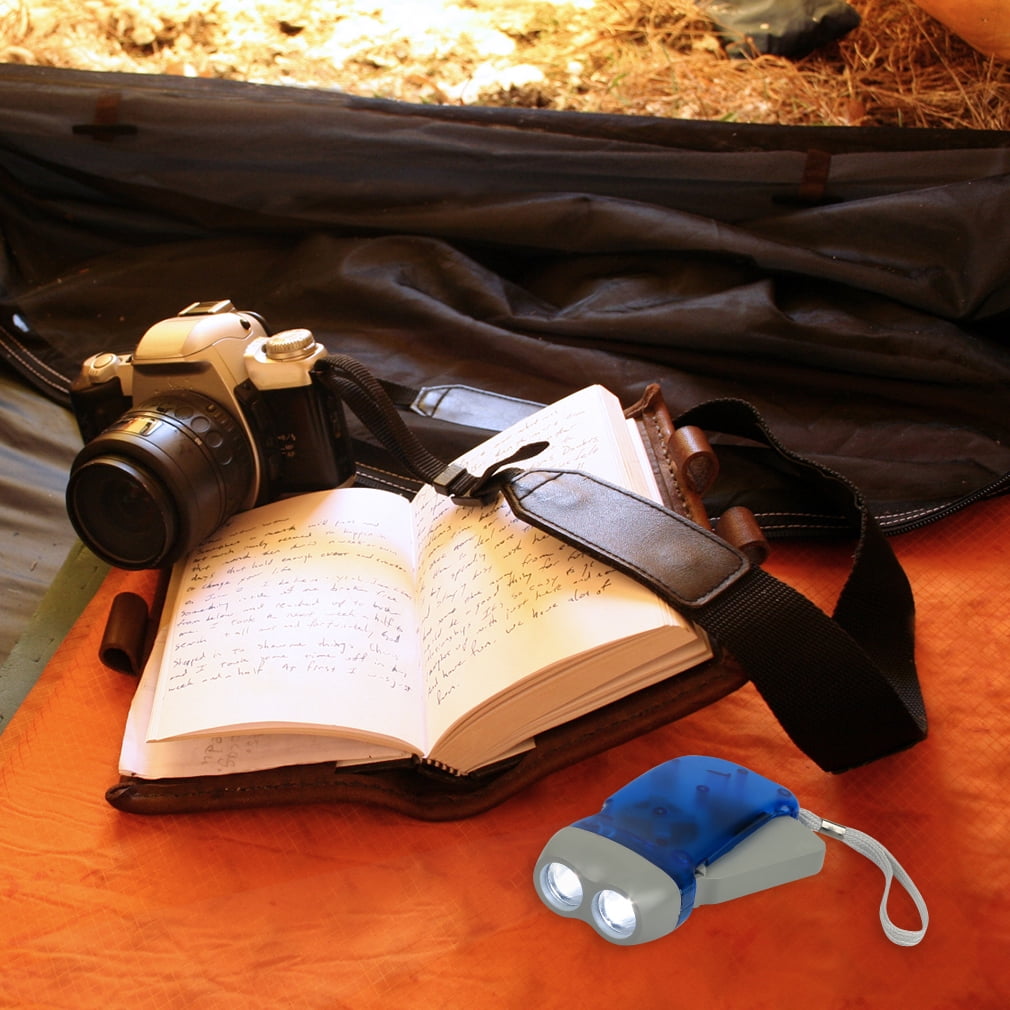 Evelots 12 Pack Hand Crank Flashlight - Camp - Home - Car - LED Bright Light