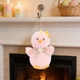thumbnail image 6 of AYktou Easter Chicks Hanging Ornaments, 3×2×5 Inch Easter Decoration Fluff Felt Small Doll Pendant with Bow Headwear Cute Chickens Gifts for Easter Basket Stuffers Tree Hanging Party Favors, Pink, 6 of 6