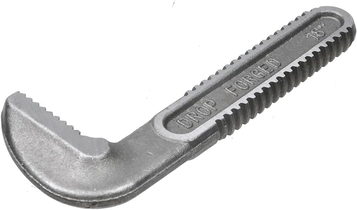 MKEUDQ-Pipe Wrench Hook Jaw 18 Inch Plumbing Wrench Replacement Jaws Carbon Steel for Adjustable Wrench (Silver)