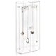 thumbnail image 1 of Spinning Tubular Acrylic Jewelry Storage Holder, Rotating Organizer - 24 Hooks for Dressing - Holds Necklaces, Bracelets Clear, 1 of 5