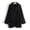 Black, variant on Clearance! Sweater for Women under $10,Women's Plush Large Lapel Sleeve Cardigan Sweater Jacket Solid Color Fashion - Navy XXXXXL