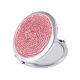 thumbnail image 1 of EeaseMX 1 espejo plegable creativo de doble cara, espejo cosmético portátil con diamantes de imitación para niñas y mujeres, color rosa., 1 of 7
