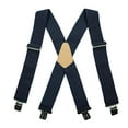 thumbnail image 3 of MELOTOUGH Men's Blue Suspenders X Back Style Clip-on Suspenders with Extra Clips Adjustable Braces for Men, 3 of 5