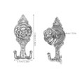 thumbnail image 2 of unbranded 2Ud Para Colgar Llaves Toallas O Ropa De Hierro En Forma De Flor Color Plata, 2 of 8
