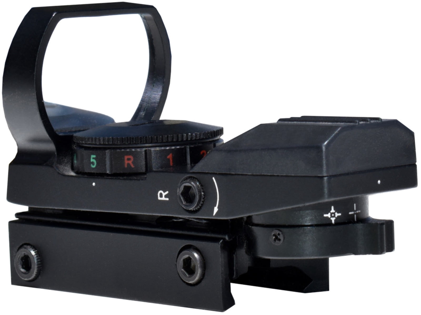 Kexuan Mini Reflex Sight, Red/Green Dot, 4 Reticle Styles, Picatinny Mount, Black