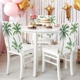 thumbnail image 4 of Decorative Chair Back Cover One Size x2 Chair Cover Dining Chair Slipcovers Chair Back Decoration Festival Chair Decoration Beautiful Palm Trees, 4 of 6