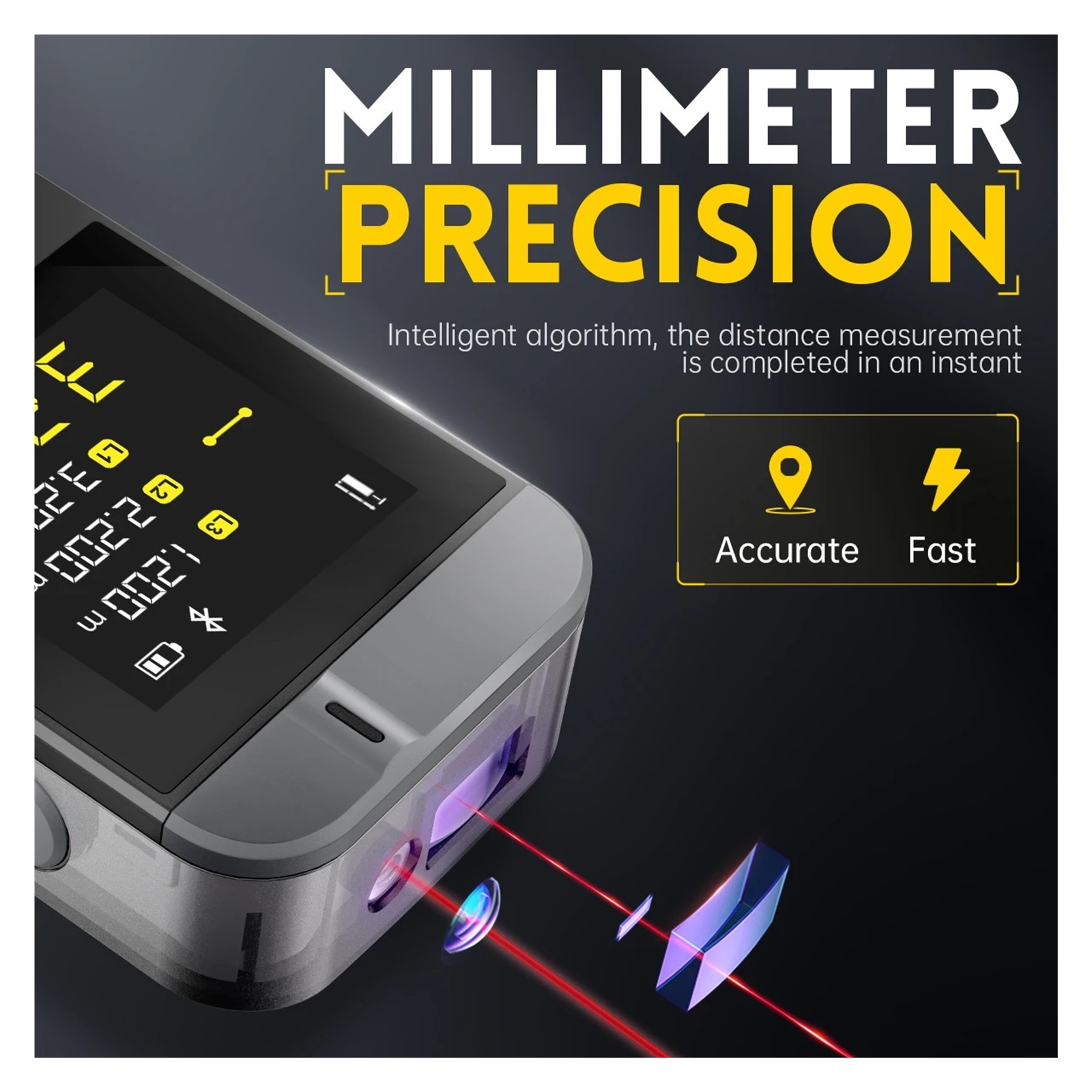 IR40 Smart Ranfinder 40M Tape Measure Digital Distance Meter Metro Digital Accurate APP To Draw ,High Accuracy Position