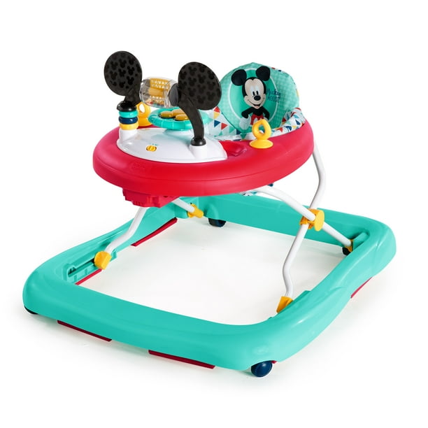 Bright Starts Disney Baby Mickey Mouse Baby Walker With Activity Station Happy Triangles Walmart Com Walmart Com