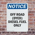 thumbnail image 4 of (2 Pack) Off Road (Dyed) Diesel Fuel Only OSHA Notice Sign 18 Inch X 24 Inch Plastic Sign, Weather Resistant, UV Protected for Workplace, Business, and Construction Site, Made in the, 4 of 8