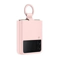 thumbnail image 2 of Funda para teléfono Samsung con anillo de silicona para Galaxy Z Flip 4, color rosa, 2 of 6