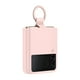 thumbnail image 2 of Funda para teléfono Samsung con anillo de silicona para Galaxy Z Flip 4, color rosa, 2 of 6