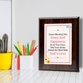 thumbnail image 3 of House Blessing May Peace And Happiness Be At Your Door. May Your Home Always Be Filled With God's Love, Wooden Frame 9x12 Decorative Wall Plaque With Easel Acrylic Stand | Religious Plaques, 3 of 9