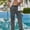 A580 Dark Gray, variant on Men's Linen Pants Casual Summer Beach Trousers Lightweight Breathable Straight Leg Loose Fit Yoga Lounge Pants with Elastic Drawstring Waist and Side Pockets