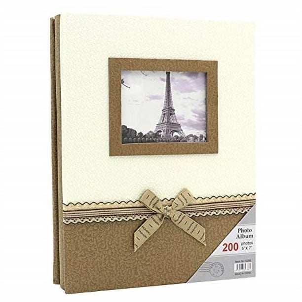 zzkoko photo album 5x7, wedding photo albums holds 200