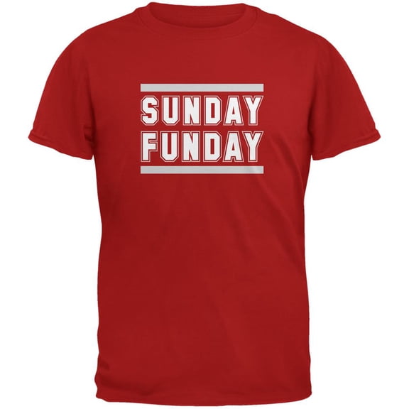 Sunday Funday Atlanta Red Adult T-Shirt - Large