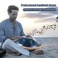 thumbnail image 6 of 18" Meditation Drum 9 Notes G Minor Blue Handpan Drum with Accessories for Party Class Performance, 6 of 9