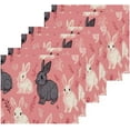 thumbnail image 3 of Coolnut Easter Bunny Washcloths Set of 4-12 x 12 inch Pure Cotton Wash Cloth Highly Absorbent and Soft Fingertip Towels Face Cloths for Bath, Spa Wash cloth, 3 of 7