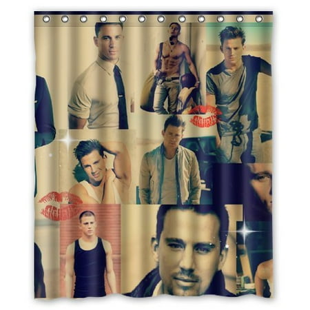 Deyou Channing Tatum Collage Shower Curtain Polyester Fabric Deyou Channing Tatum Collage Shower Curtain Polyester Fabric Bathroom Size 60x72 Inch Com