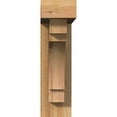 thumbnail image 2 of Ekena Millwork 4"W x 14"D x 14"H Merced Block Rough Sawn Bracket w/ Offset Brace, Western Red Cedar, 2 of 25